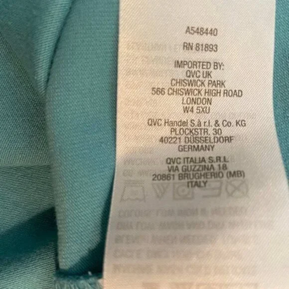 Denim & Co. Essentials Perfect Jersey U-Neck 3/4 Sleeve Top LARGE (2001) - Picture 7 of 7